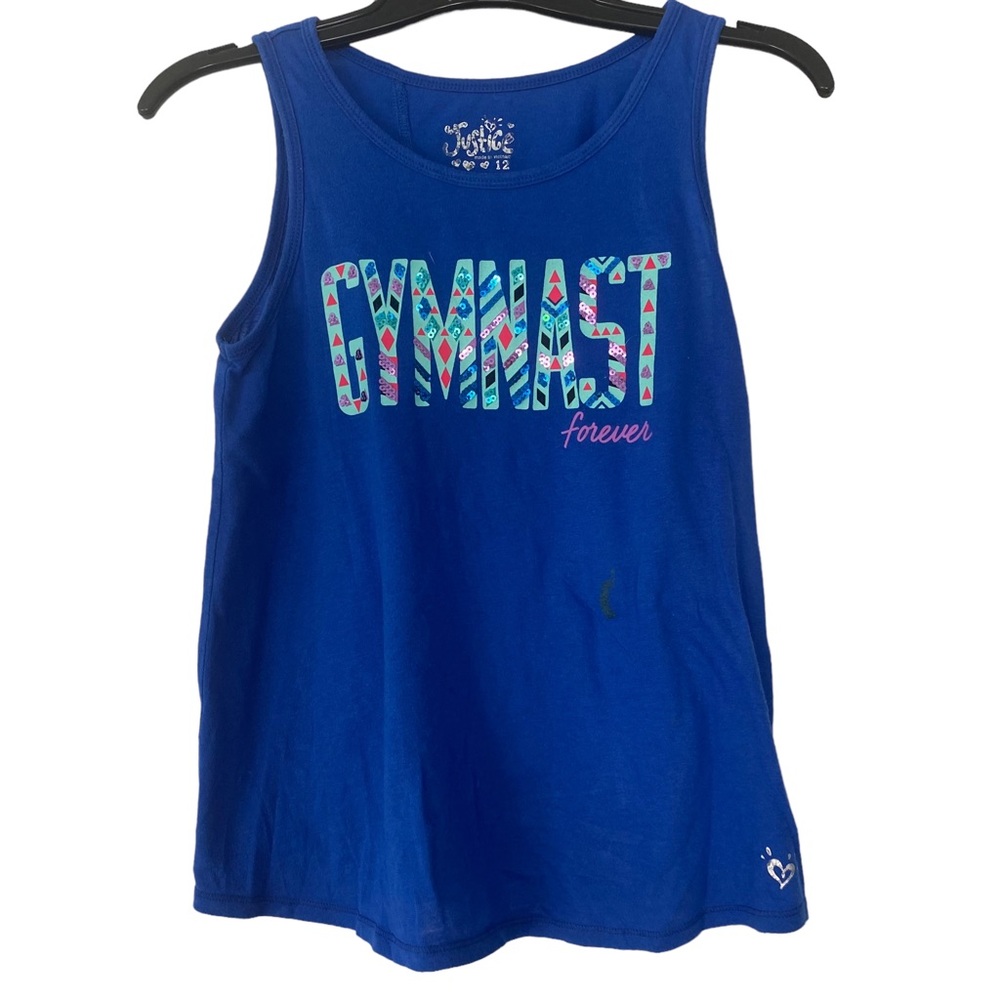 Justice Blue Tank Top - Girls 10-12 Years Old